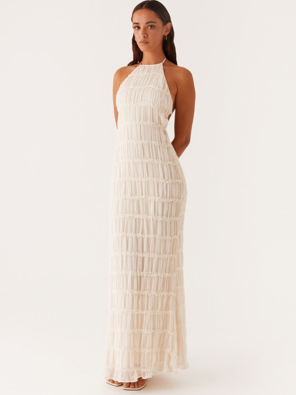Peppermayo Aullie Maxi Dress Ivory